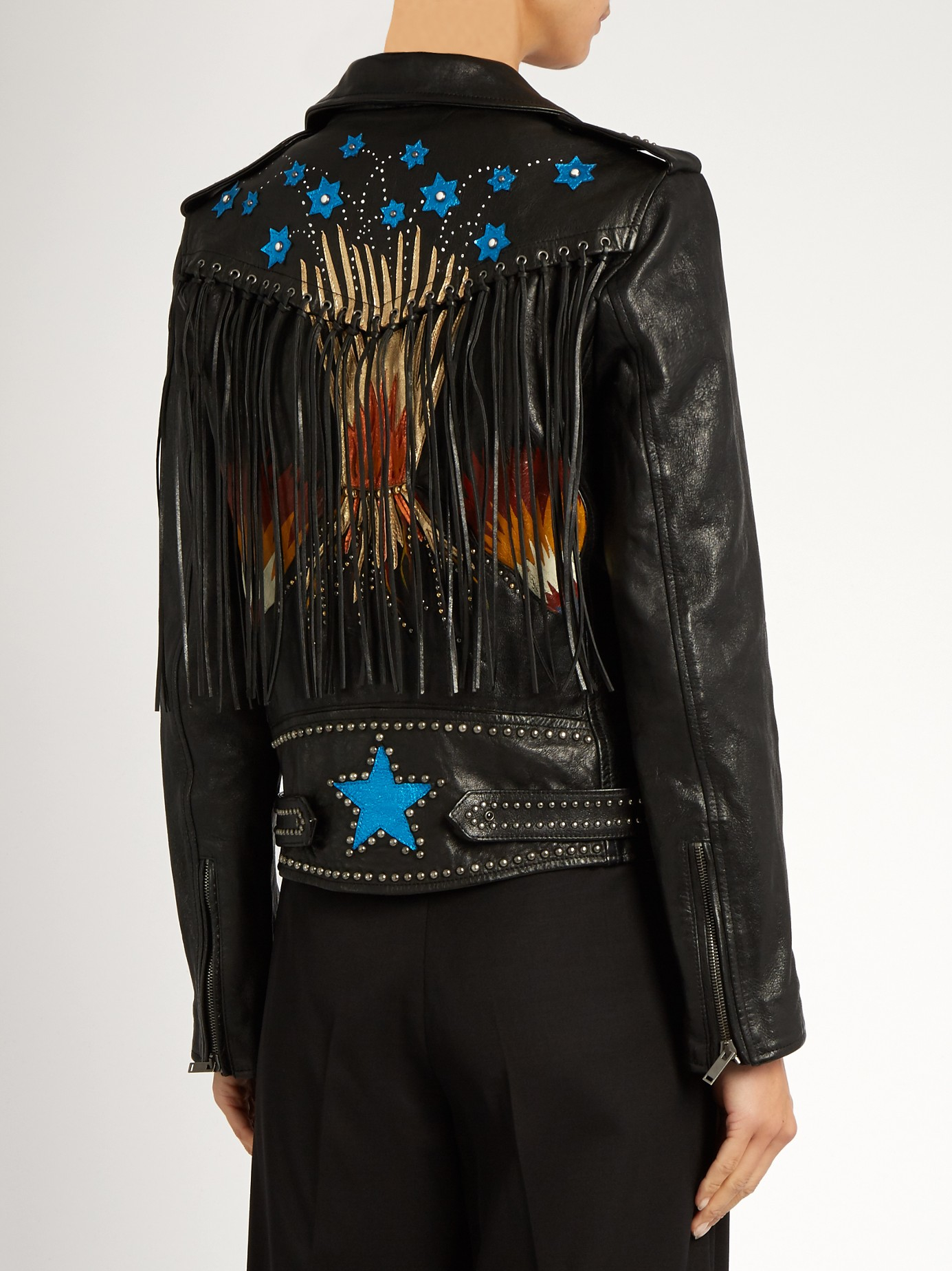 Gucci fringe jacket top